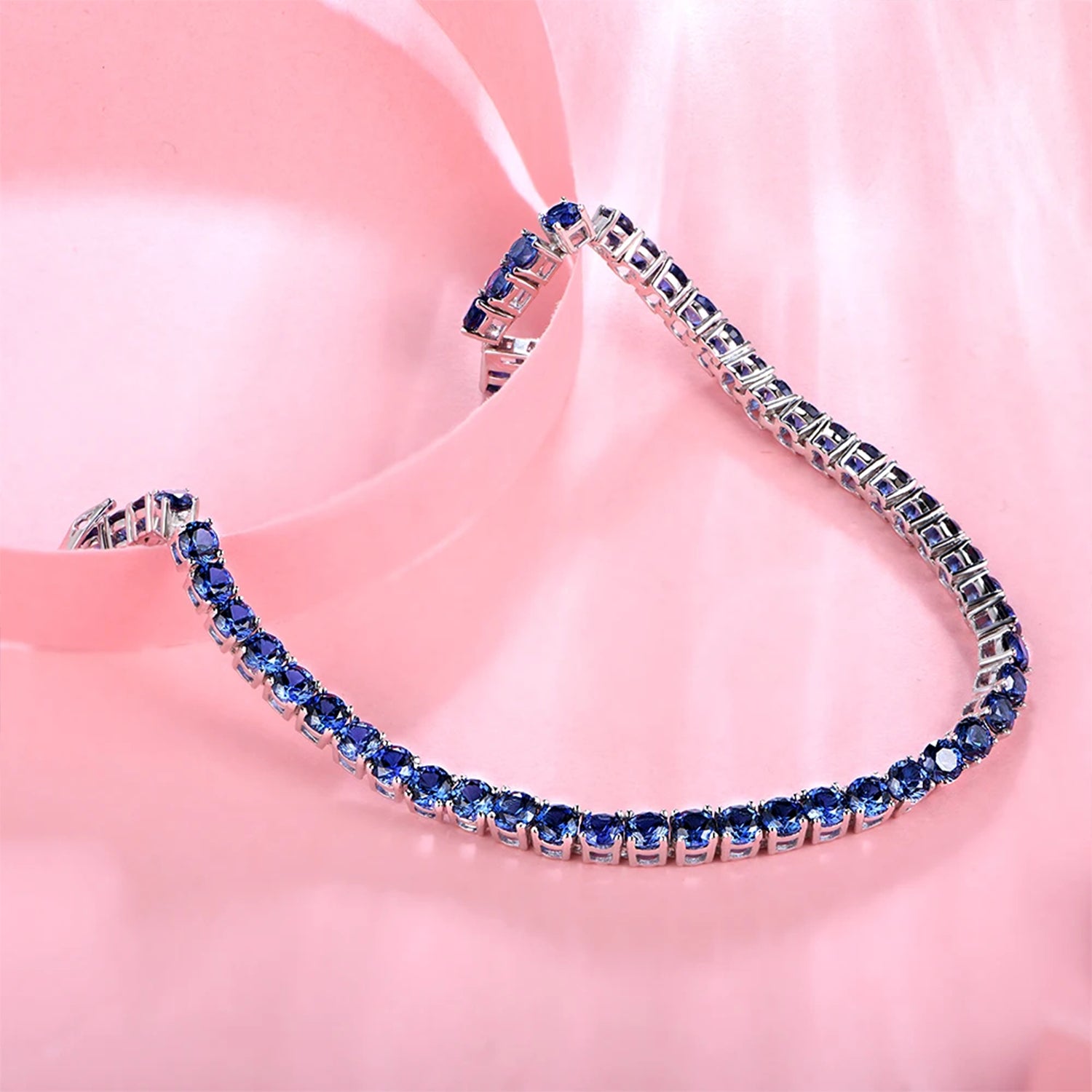 Memovra Tanzanite & Sapphire Gemstone Bracelet